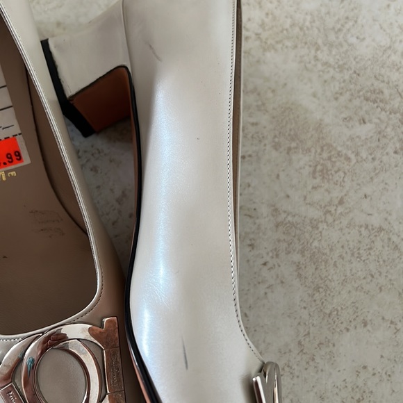 SALVATORE FERRAGAMO FLORENCE SLIP ON HEELS - Picture 9 of 15